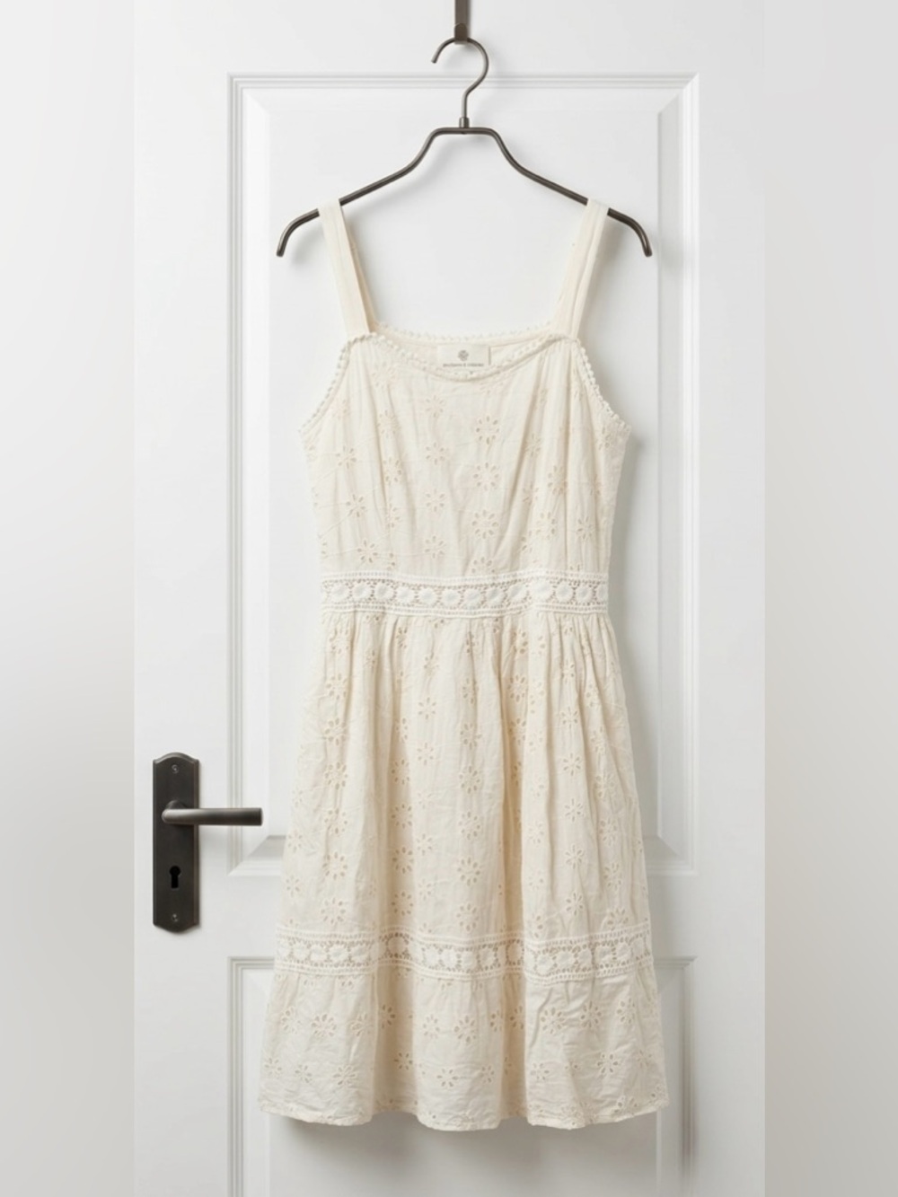 Fiori Eyelet Midi Dress – Cream/Ivory - Picture 2 of 2